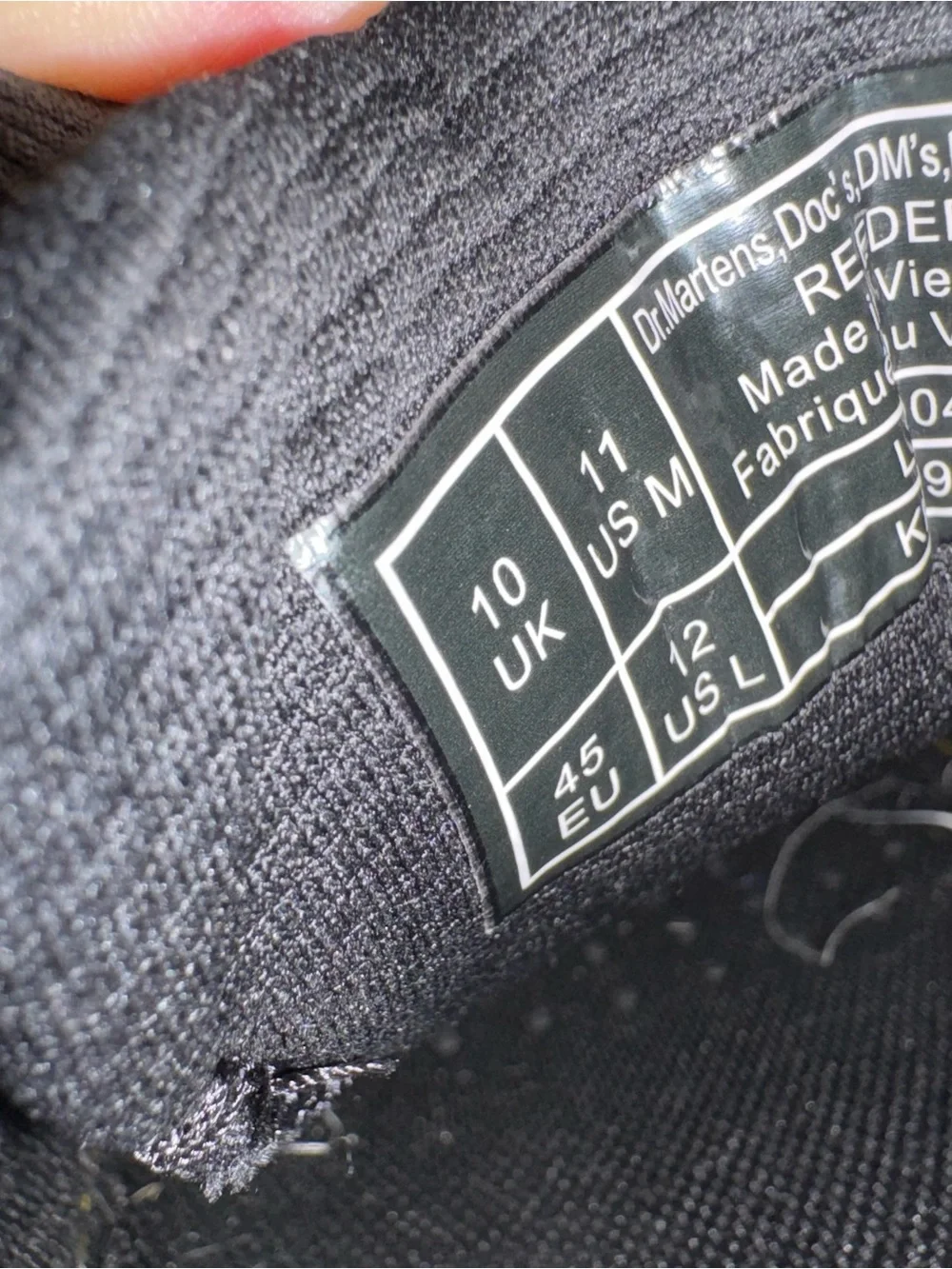 Dr. Martens Reeder Black Low-Top Oxford with Yellow Stitching